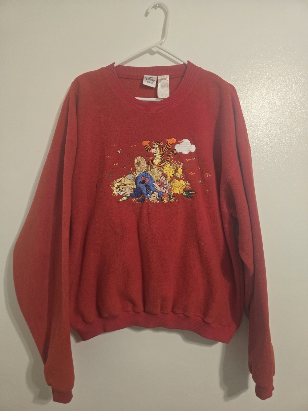 Vintage Disney Store Winnie the Pooh Embroidered Crewneck Sweater